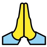 Folded Hands SVG Icon